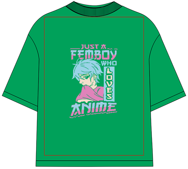 Anime Fanboy Oversized T-Shirt