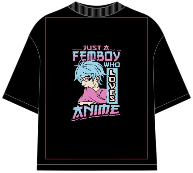 Anime Fanboy Oversized T-Shirt