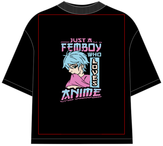 Anime Fanboy Oversized T-Shirt