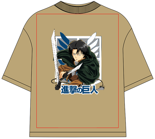 Levi Ackerman Oversized Anime T-Shirt