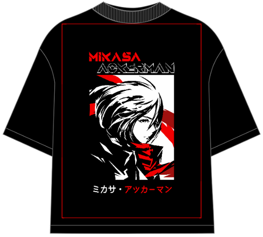 Attack on Titan Mikasa Ackerman Oversized Anime T-Shirt