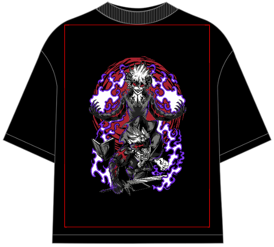 Black Clover Devil Union Mode Oversized Anime T-Shirt