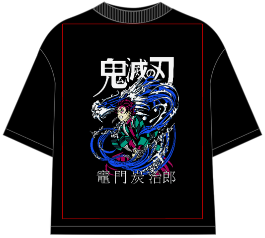 Demon Slayer Tanjiro Kamado Oversized Anime T-Shirt