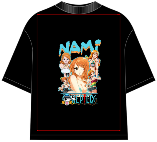 One Piece Nami Oversized Anime T-Shirt