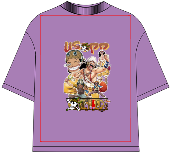 One Piece God Usopp Oversized Anime T-Shirt