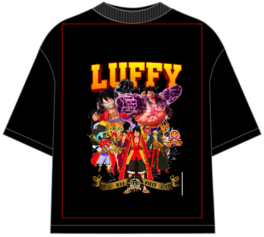 One Piece Monkey D Luffy Oversized Anime T-Shirt