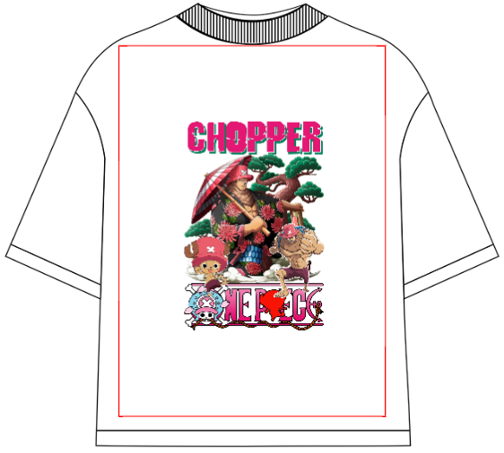 One Piece Tony Tony Chopper Oversized Anime T-Shirt