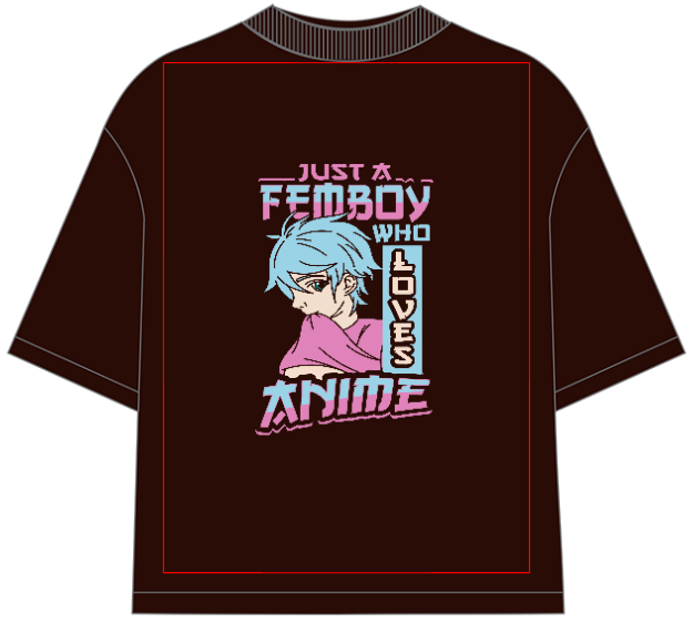 Anime Fanboy Oversized T-Shirt