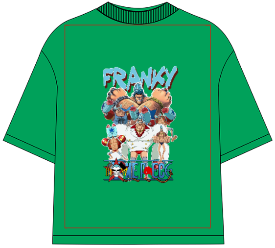 One Piece Franky Oversized Anime T-Shirt