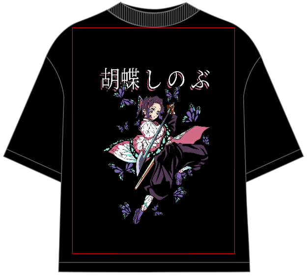 Demon Slayer Shinobu Kochō Oversized Anime T-Shirt