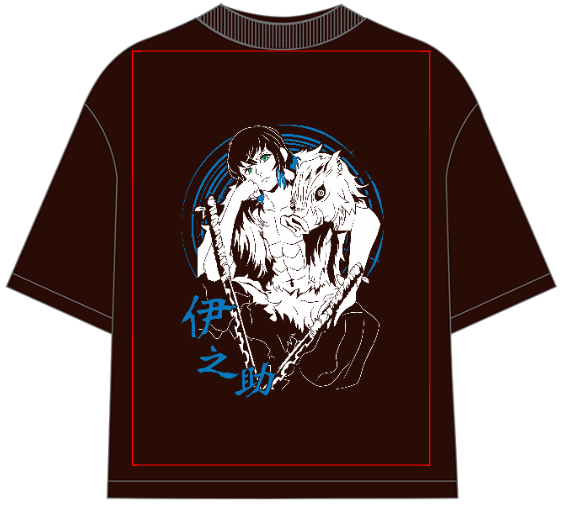 Demon Slayer Inosuke Oversized Anime T-Shirt