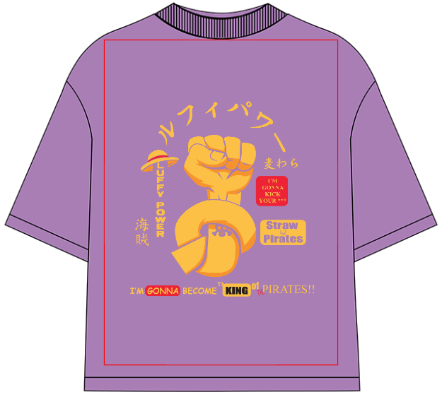 Mugiwara Kaizoku Oversized Anime T-Shirt