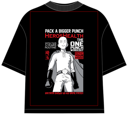 One Punch Man Saitama Oversized Anime T-Shirt