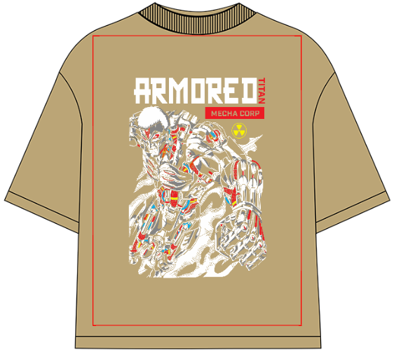 Armored Titan Oversized Anime T-Shirt