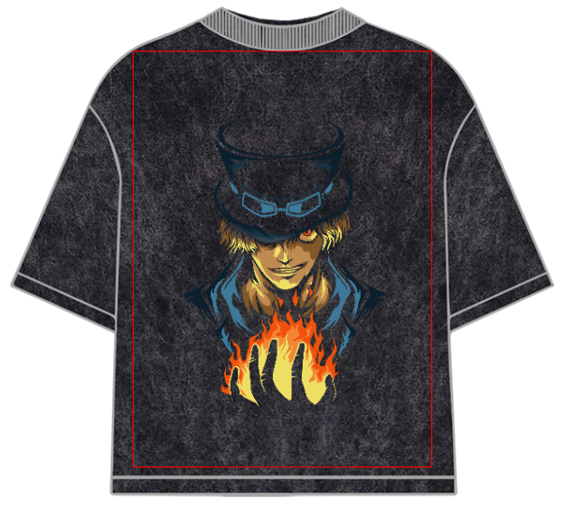 One Piece Sabo Oversized Anime T-Shirt