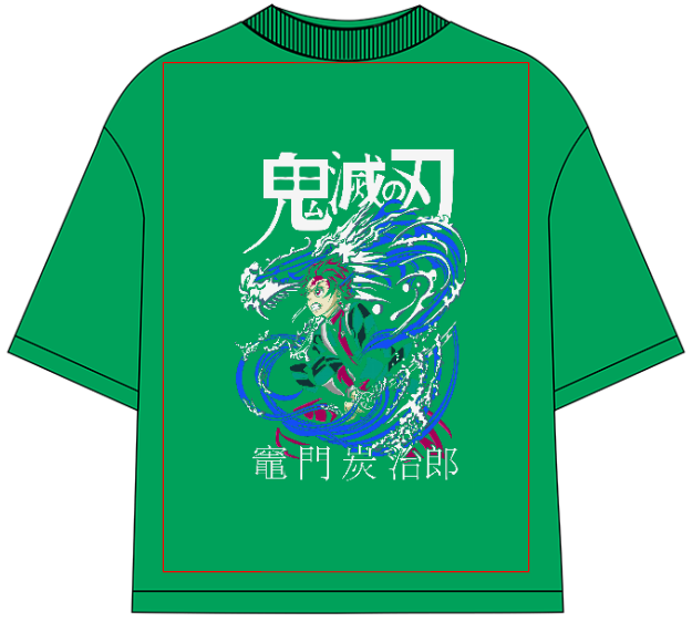 Demon Slayer Tanjiro Kamado Oversized Anime T-Shirt