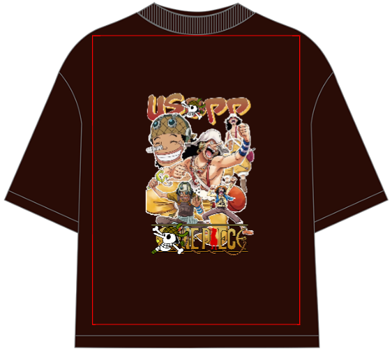 One Piece God Usopp Oversized Anime T-Shirt