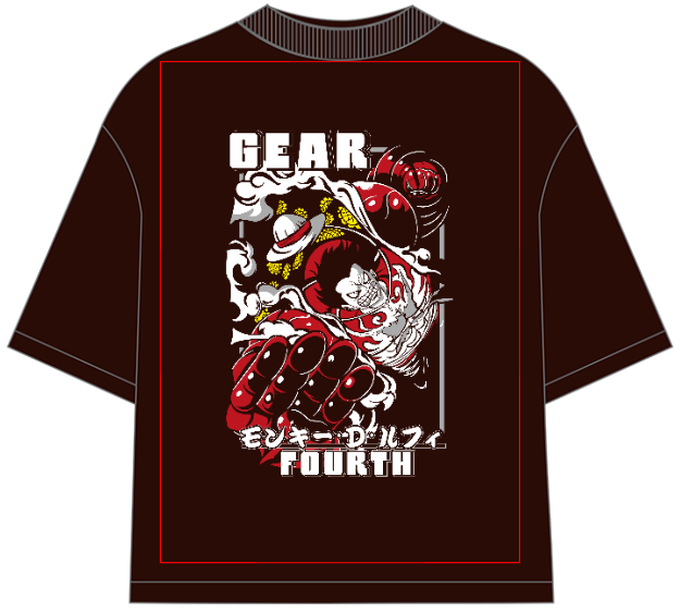 Monkey D Luffy Gear 4th Oversized Anime T-Shirt