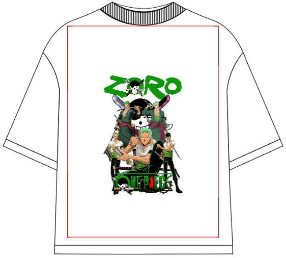 Roronoa Zoro Oversized Anime T-Shirt