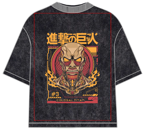 Attack on Titan Colosal Titan Oversized Anime T-Shirt