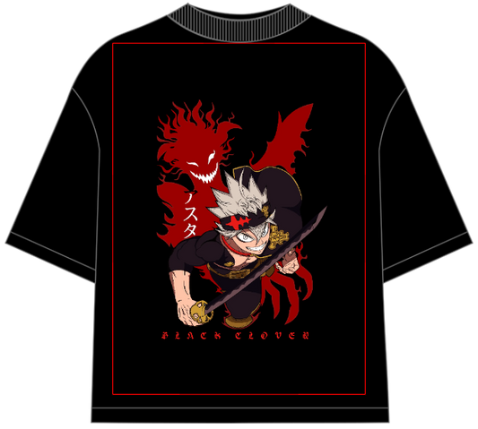 Black Clover Asta Oversized Anime T-Shirt