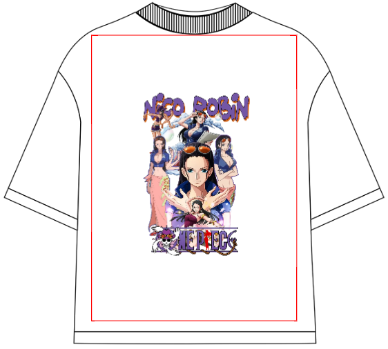 One Piece Nico Robin Oversized Anime T-Shirt