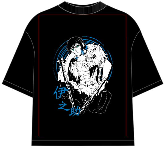 Demon Slayer Inosuke Oversized Anime T-Shirt