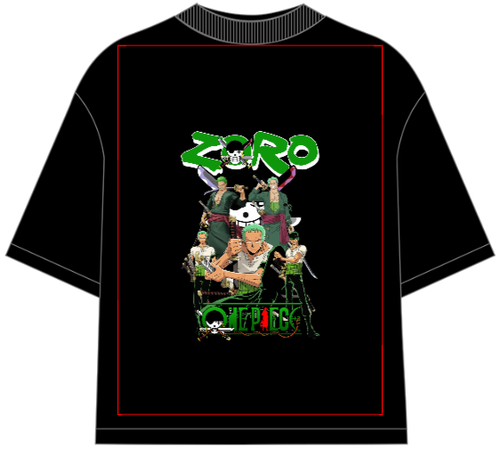 Roronoa Zoro Oversized Anime T-Shirt