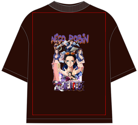 One Piece Nico Robin Oversized Anime T-Shirt