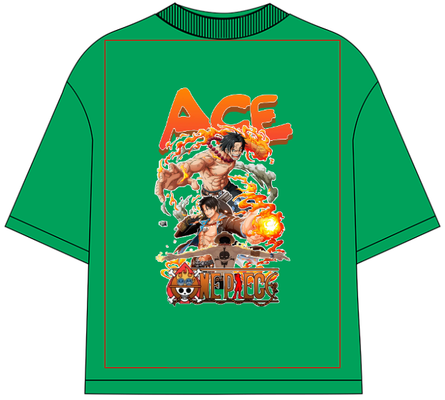 Portgas D. Ace Oversized Anime T-Shirt