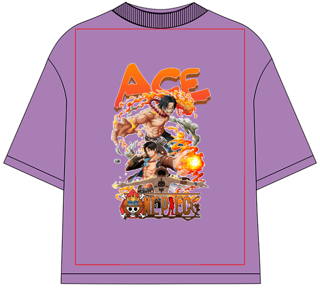 Portgas D. Ace Oversized Anime T-Shirt