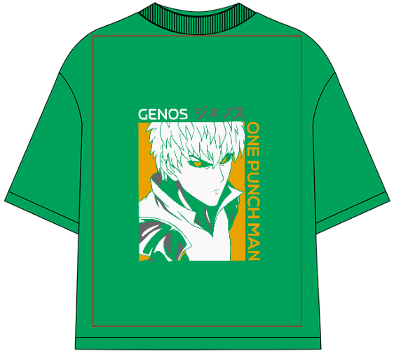 One Punch Man Genos Oversized Anime T-Shirt