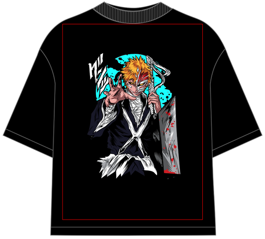 Bleach Ichigo Kurosaki Oversized Anime T-Shirt