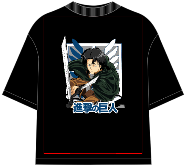 Levi Ackerman Oversized Anime T-Shirt