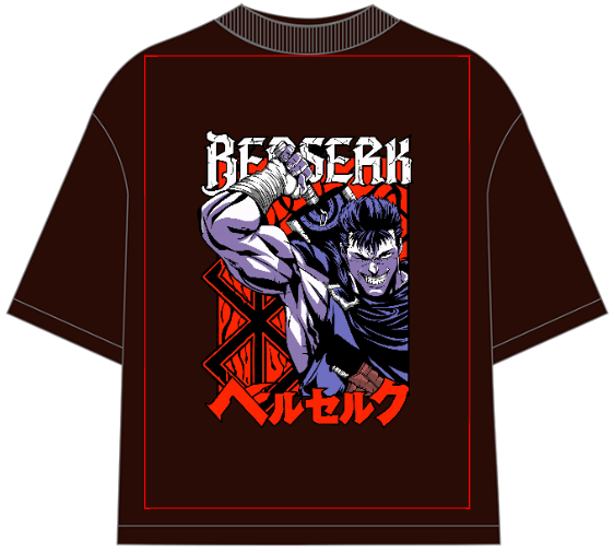 Berserk Guts Oversized Anime T-Shirt