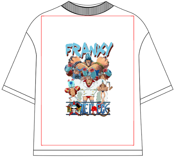 One Piece Franky Oversized Anime T-Shirt