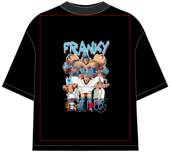 One Piece Franky Oversized Anime T-Shirt