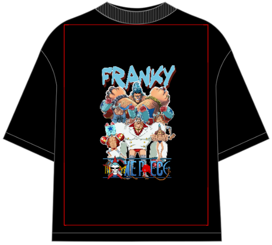 One Piece Franky Oversized Anime T-Shirt