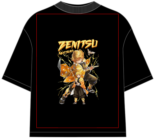 Demon Slayer Zenitsu Oversized Anime T-Shirt