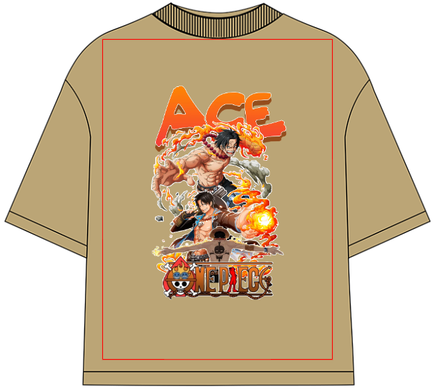 Portgas D. Ace Oversized Anime T-Shirt