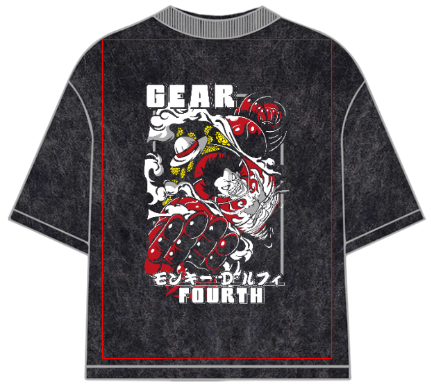 Monkey D Luffy Gear 4th Oversized Anime T-Shirt