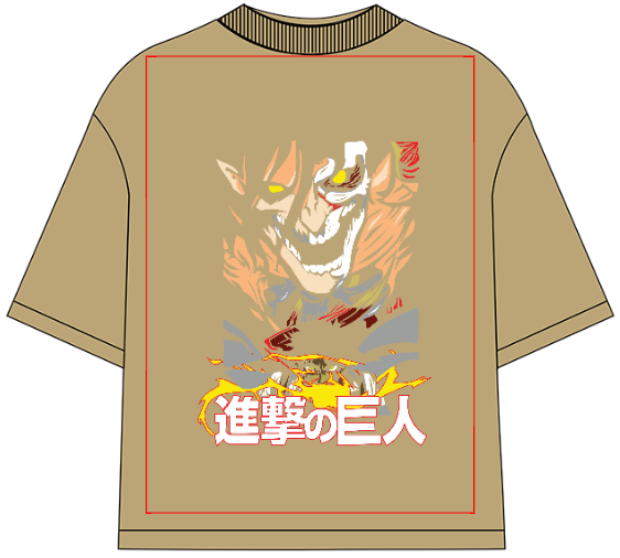 Eren Yeager Initial Titan Oversized Anime T-Shirt