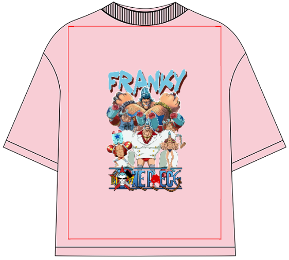 One Piece Franky Oversized Anime T-Shirt