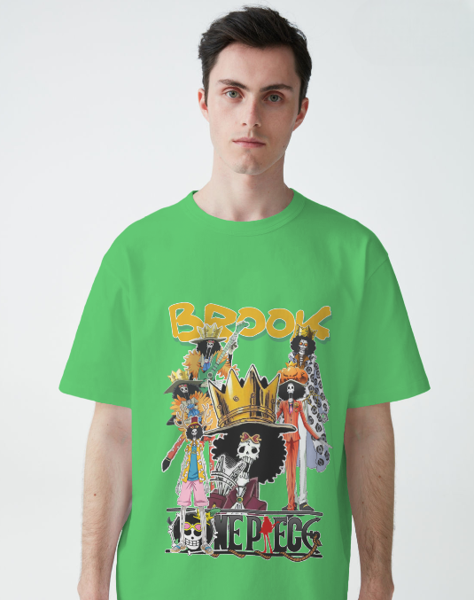 One Piece Brook Oversized Anime T-Shirt