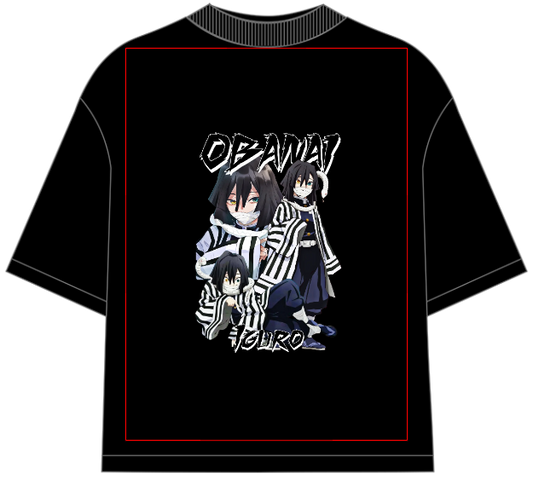 Demon Slayer Obanai Iguro Oversized Anime T-Shirt