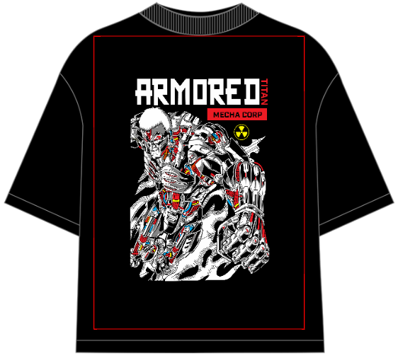 Armored Titan Oversized Anime T-Shirt