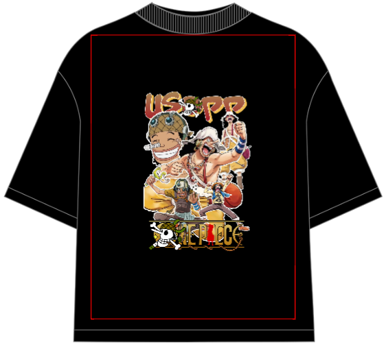 One Piece God Usopp Oversized Anime T-Shirt