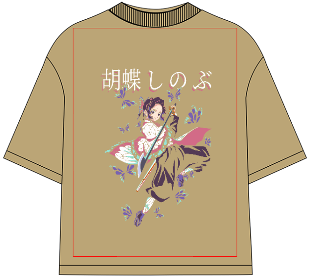 Demon Slayer Shinobu Kochō Oversized Anime T-Shirt