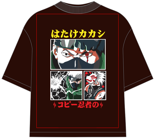 Kakashi Hatake Oversized Anime T-Shirt