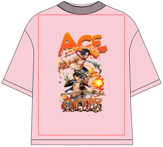 Portgas D. Ace Oversized Anime T-Shirt